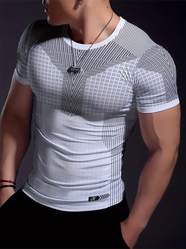 Daily Leisure Sports Tricou respirabil pentru bărbați Agrement în aer liber Top pentru bărbați cu mâneci scurte La modă Tricou pentru bărbați S-6XL