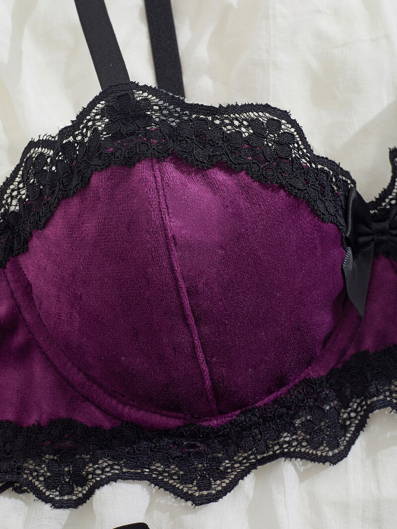 Adulti Doamne Lenjerie sexy pentru lenjerie de corp de dama Dantela rosu vin Sutiene sexy și tanga Set deschis Costume de Halloween pentru femei