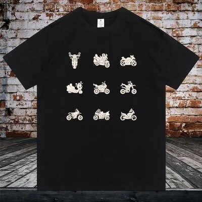 Tricou cu mâneci scurte din bumbac pentru bărbați și femei noi, tricou largi cu imprimeu Harley retro american Rock pentru motociclete