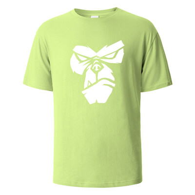 Gorilla Face Funny Print T-särk Suvised T-särgid Meestele Naistele 100% puuvillast O-kaelusega Oversize vabaaja lühikeste varrukatega Streetwear Basic top