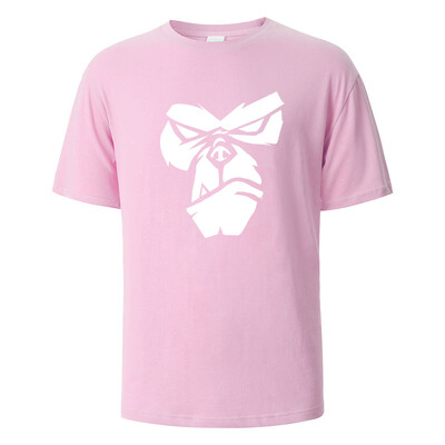 Gorilla Face Funny Print T-särk Suvised T-särgid Meestele Naistele 100% puuvillast O-kaelusega Oversize vabaaja lühikeste varrukatega Streetwear Basic top