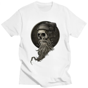 2024 за мъже Pure Viking Berserker T-shirt Графични тениски Men Winya Skull Beard T Shirt Gothic Tee Fitted Clothing Y2k