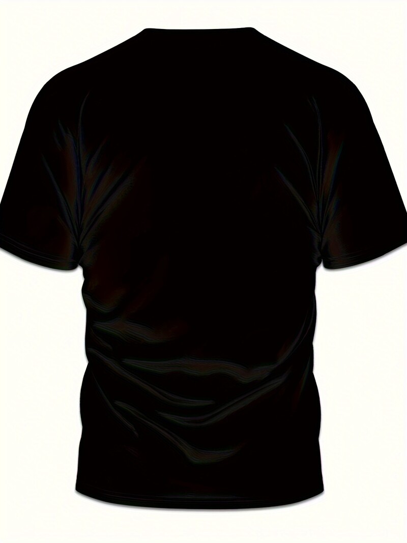 Muška 3D igraća karta s digitalnim printom Odjeća Ležerna, prekomjerna modna sportska majica kratkih rukava s okruglim izrezom