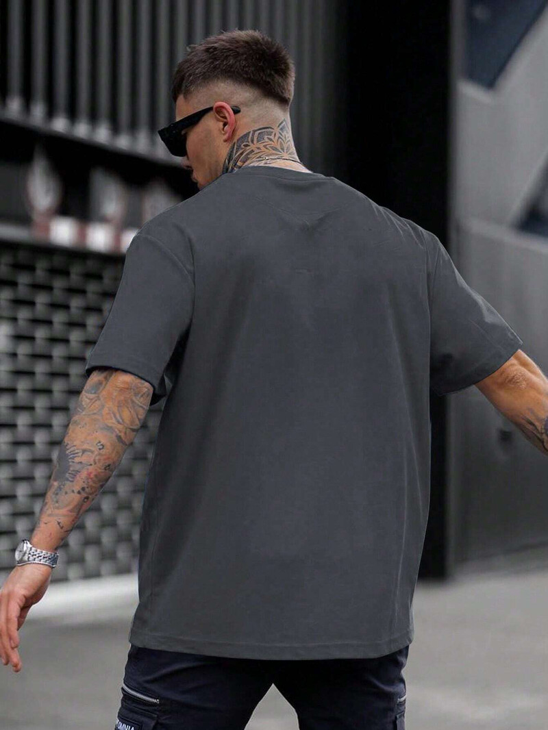 Üks meeste puuvillane T-särk Luksuslik brändi Mood Suure suurusega vabaaja lühikeste varrukatega tänavarõivad Klassikaline uustulnuk T-särk S-4XL