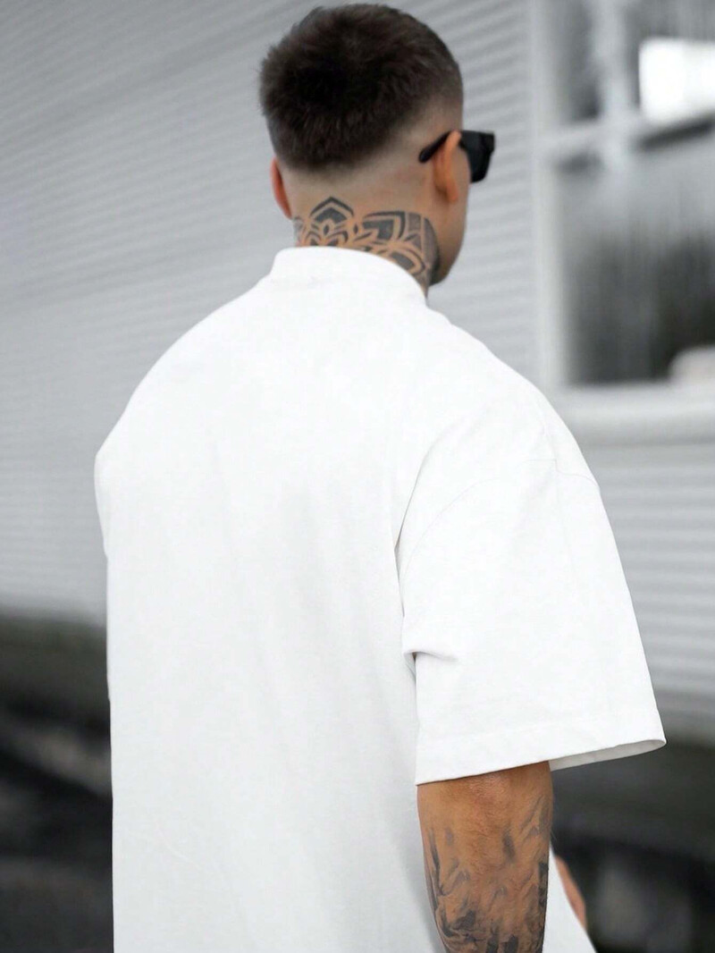 Üks meeste puuvillane T-särk Luksuslik brändi Mood Suure suurusega vabaaja lühikeste varrukatega tänavarõivad Klassikaline uustulnuk T-särk S-4XL