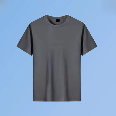 Vasaras vīriešu T-krekls ar īsām piedurknēm bāzes slāņa tops, moderns novājēšanas apaļa kakla apdruka ar apdruku uz augšu ielu pārdevēju preces