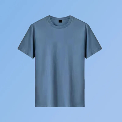 Vasaras vīriešu T-krekls ar īsām piedurknēm bāzes slāņa tops, moderns novājēšanas apaļa kakla apdruka ar apdruku uz augšu ielu pārdevēju preces