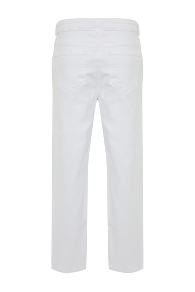 Trendyol TYZA Мъжки дънки Baggy Fit Ежедневни дънки без джобове Обикновени широки дънки без колан Baggy Wide Denim