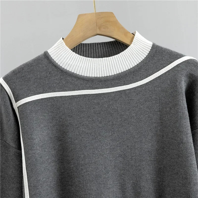 2024. gada rudens skrejceļš, 2 daļ. komplekts, trikotāžas džemperi ar garām piedurknēm Džemperis, gadījuma raksturs, modes sieviešu topi un bikses, kostīmi pavasarī