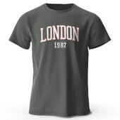 Meeste London 1987 Vintage T-särk Sport 100% puuvillase trükiga ülisuured t-särgid meestele Naiste spordirõivaste topid