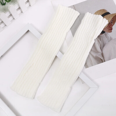 Lolita Cimdi bez pirkstiem Roku sildītāji Gothic Sievietēm Trikotāžas Kawaii balti melni roku darba cimdi Anime Cosplay potītes plaukstas piedurknes