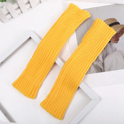 Lolita Cimdi bez pirkstiem Roku sildītāji Gothic Sievietēm Trikotāžas Kawaii balti melni roku darba cimdi Anime Cosplay potītes plaukstas piedurknes