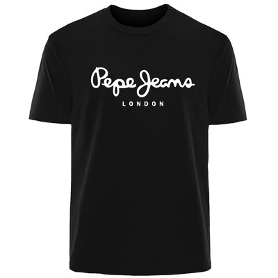 Pepe-Jeans-London logoga T-särk Suvine meeste naiste lühikeste varrukatega Populaarsed T-särgid Topid Unisex Suuremõõdulised puuvillased O-kaelusega riided