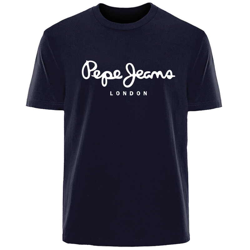 Pepe-Jeans-London logoga T-särk Suvine meeste naiste lühikeste varrukatega Populaarsed T-särgid Topid Unisex Suuremõõdulised puuvillased O-kaelusega riided