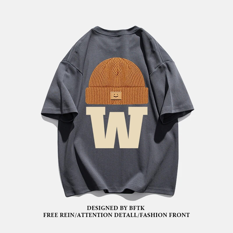 Vasaras modes smagsvara retro vīriešu angļu burti ar 100% kokvilnas apdruku ar apaļu kakla izgriezumu Augstas kvalitātes ikdienas fitnesa ielas T-krekls