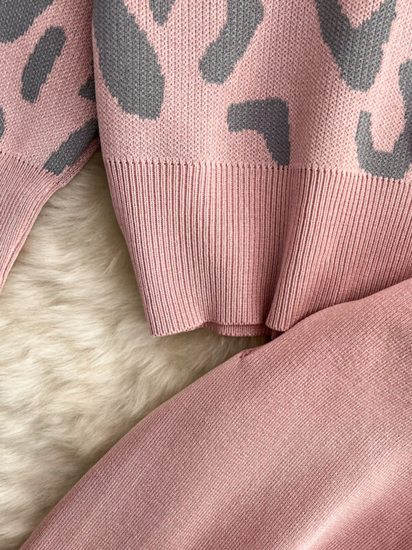 XFPV sieviešu leoparda drukas rāvējslēdzējs, V veida kakla izgriezums, trikotāžas kapuce ar augstu vidukli, bikses, veste, 3 daļ. komplekts Y2k korejiešu modes rudens 2025