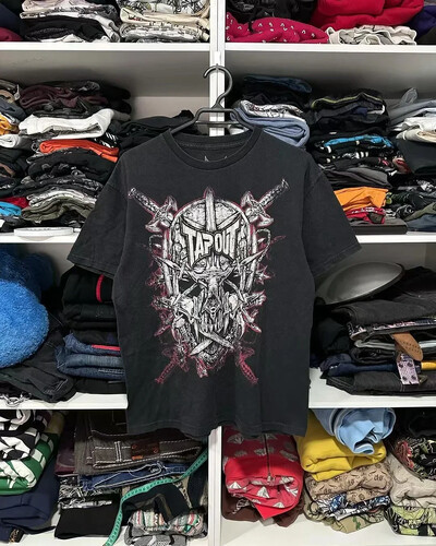 2000. gadu Pain T krekls Vīriešu galvaskauss Grafika Jauns Harajuku Apaļkakla Lielizmēra T-krekls Īsām piedurknēm Topi Gothic Clothing Street Wear