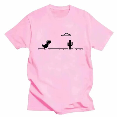 Mozaik Igra Kaktus Mali Dinosaurus Otisci Muške majice Kreativnost Ulične Smiješne Kratkih rukava Ležerne sve matematičke muške odjeće