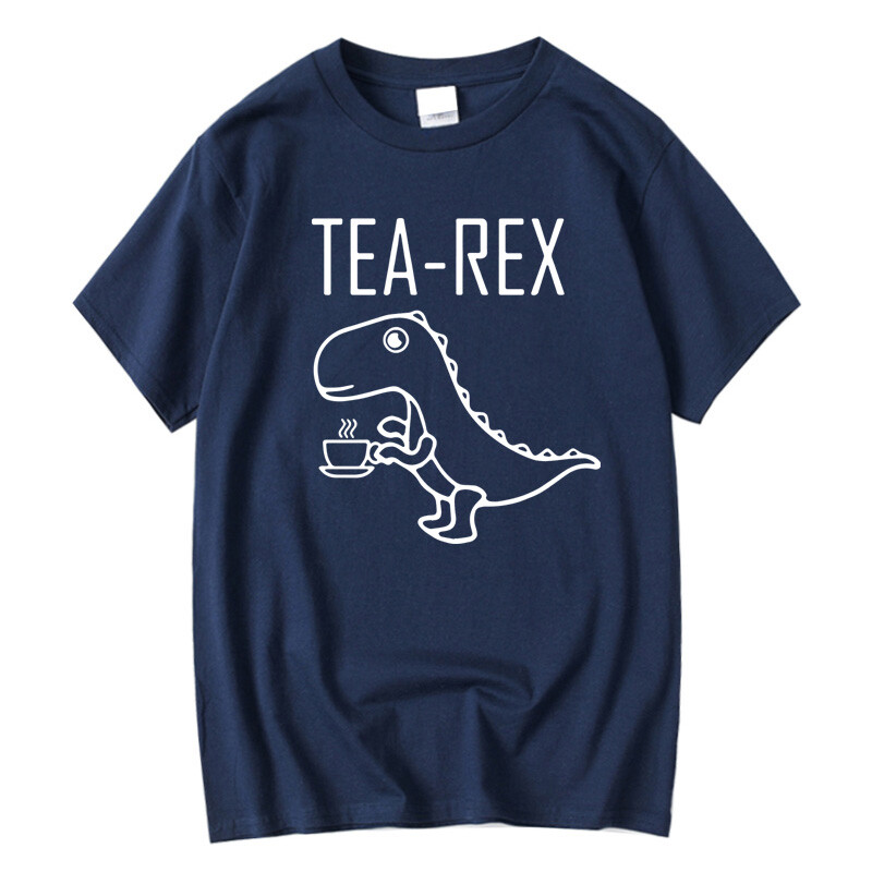 Ljetna ležerna muška majica kratkih rukava Vrhunska kvaliteta 100% pamuk Cool Funny Dinosaur Design Printing O-izrez Za muškarce T-shirt muške majice