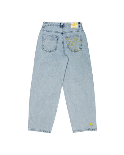 Tänavarõivad PROTECT Jeans Y2K meeste püksid Harajuku Hip Hop Letter Tikand Vintage Brown Baggy Teksad Kõrge vöökohaga laia säärega püksid