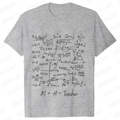 I Love Math Formula Meeste T-särgid Tänavarõivad Riided Lühikeste varrukatega Naljakas disain Y2k Topid Spordirõivad Vabaaja vintage klassikalised särgid
