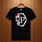 Luksusa zīmola ar pusi galvaskausa ziedu apdrukāti burti vīriešiem un sievietēm 2023. gada jauns T-krekls ar īsām piedurknēm ar apaļu kakla apdruku