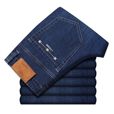 2024 Haine vintage Pantaloni largi pentru bărbați Vetement Homme Denim de lux pentru bărbați Negru Albastru Culori Blugi Plus Size 44 46