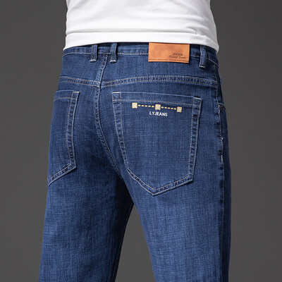 2024. g. vintage apģērbi Vīriešu somas bikses Vetement Homme vīriešu luksusa džinsa melna zila krāsa džinsi lielizmērs 44 46