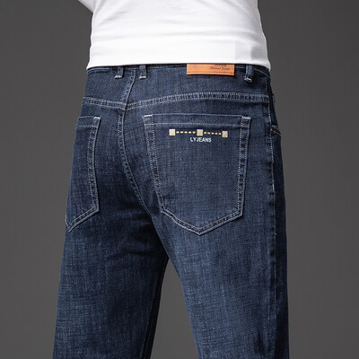 2024. g. vintage apģērbi Vīriešu somas bikses Vetement Homme vīriešu luksusa džinsa melna zila krāsa džinsi lielizmērs 44 46