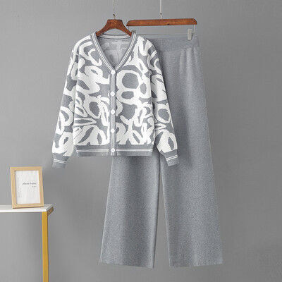 HLBCBG ikdienas vasaras treniņtērps sievietēm divdaļīgs komplekts ar īsām piedurknēm, trikotāžas divdaļīgs sieviešu komplekts ar šķēlumu, platas kājas bikšu pieskaņošanas komplekti