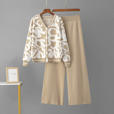 HLBCBG ikdienas vasaras treniņtērps sievietēm divdaļīgs komplekts ar īsām piedurknēm, trikotāžas divdaļīgs sieviešu komplekts ar šķēlumu, platas kājas bikšu pieskaņošanas komplekti