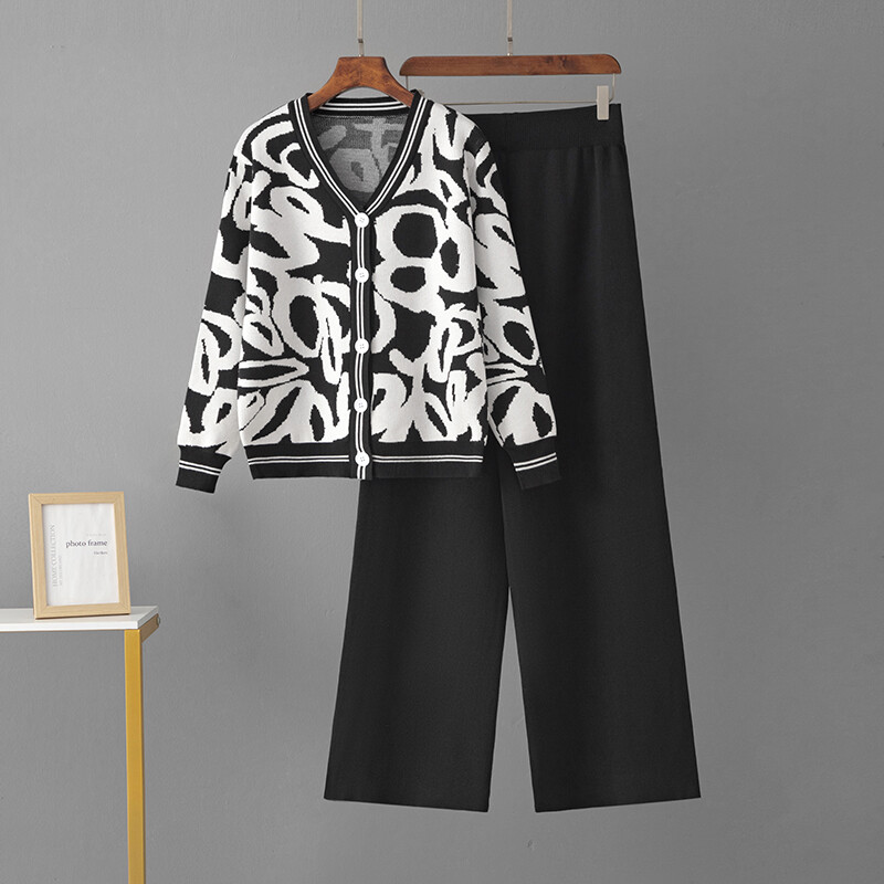 HLBCBG ikdienas vasaras treniņtērps sievietēm divdaļīgs komplekts ar īsām piedurknēm, trikotāžas divdaļīgs sieviešu komplekts ar šķēlumu, platas kājas bikšu pieskaņošanas komplekti