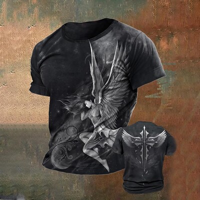 2024. gada vīriešu galvaskausa apdruka 3D T-krekls Ielu ikdienas brīvs, radošs šausmu, liela izmēra topi ar īsām piedurknēm T-krekli Ikdienas ielas apģērbs