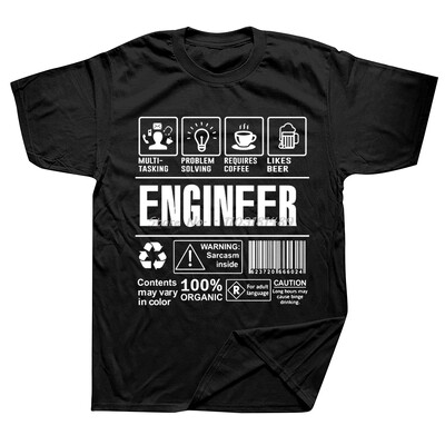 Smiješna izreka Trust Me I Am An Engineer Majice s slovima Muške štreberske Majice s slovima Programer Streetwear Majica kratkih rukava s O-izrezom