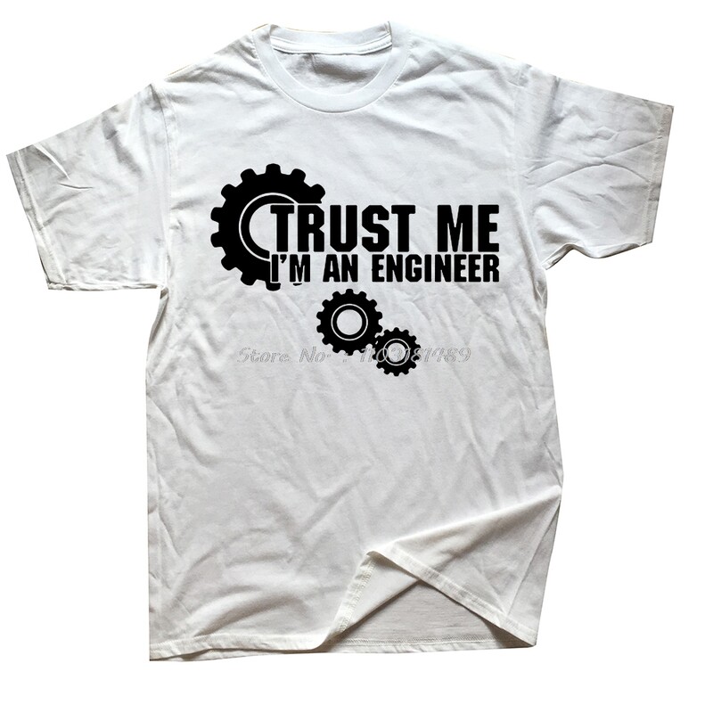 Smiješna izreka Trust Me I Am An Engineer Majice s slovima Muške štreberske Majice s slovima Programer Streetwear Majica kratkih rukava s O-izrezom