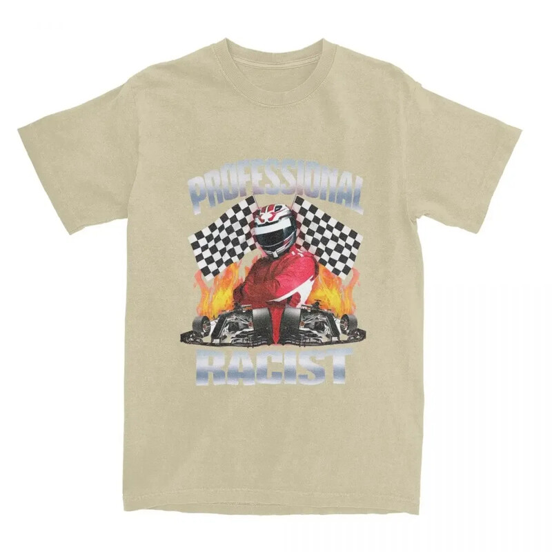 Profesionāls sertificēts rasistisks sacīkšu mēms T-krekls unisex kokvilnas apģērbs Harajuku Oneck ar īsām piedurknēm augstas kvalitātes ikdienas T-krekls