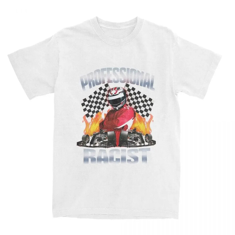 Profesionāls sertificēts rasistisks sacīkšu mēms T-krekls unisex kokvilnas apģērbs Harajuku Oneck ar īsām piedurknēm augstas kvalitātes ikdienas T-krekls