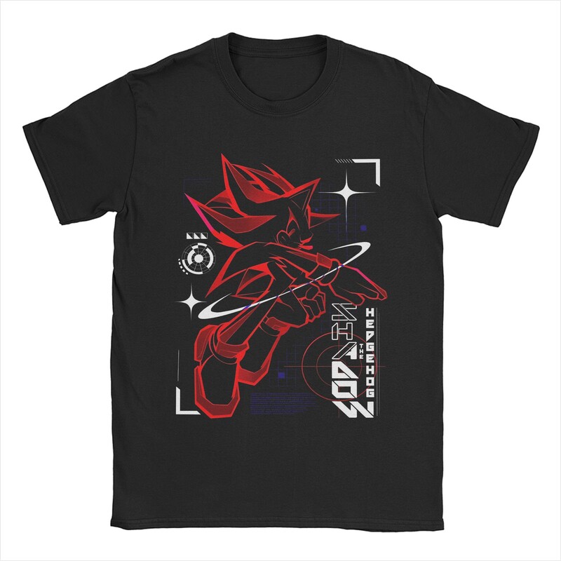 New Arrival Shadows The Hedgehog T-särk Unisex puuvillasele T-särgile lühikeste varrukatega rõivad