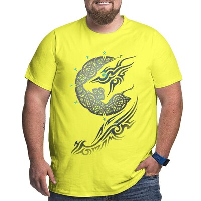 Graafilised T-särgid suurtele ja pikkadele meestele Puuvillane Suures suuruses T-särgid Suures suuruses T-särgid Lühikeste varrukatega Rõivad 6XL 5XL 4X