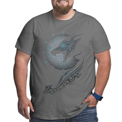 Graafilised T-särgid suurtele ja pikkadele meestele Puuvillane Suures suuruses T-särgid Suures suuruses T-särgid Lühikeste varrukatega Rõivad 6XL 5XL 4X