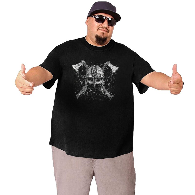 Odin Novelty T krekli lieliem un gariem vīriešiem Kokvilnas liela izmēra T-krekli Liela izmēra T-krekli ar īsām piedurknēm Apģērbi Tēvam Dāvana