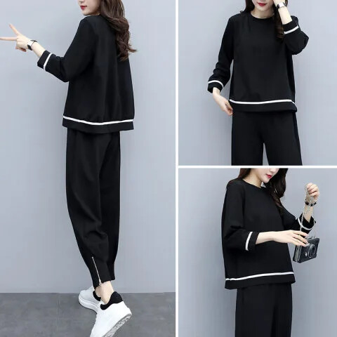 2022. aasta kevad-sügis uues stiilis korea avar salendav naiste rõivakomplekt Moodne väike jalatsite kleit