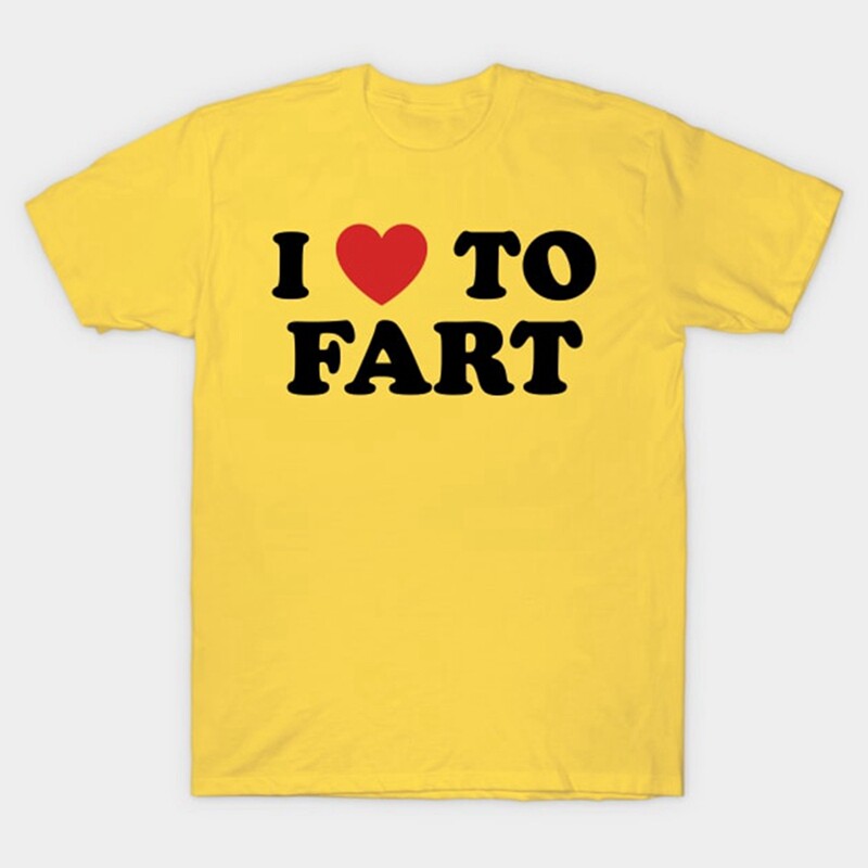 I Love To Fart Majica kratkih rukava Smiješne i samozatajne majice kratkih rukava Muškarci Žene Pamučna široka majica O-izrez Prozračna odjeća kratkih rukava