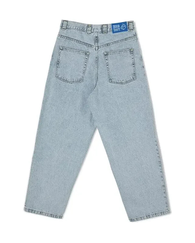 Hip Hop Big Boy Jeans Y2K Hlače Streetwear Gothic Cartoon Vez Retro Plave Baggy Jeans Punk Rock Široke hlače visokog struka