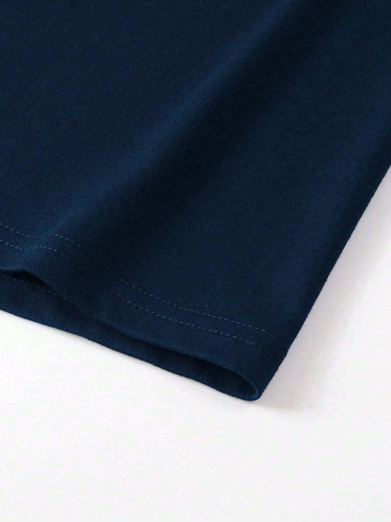 Мъжка тениска от 100% памук, летен свободен размер, удобна тениска с принт на букви PARIS, ежедневна спортна тениска с кръгло деколте и къси ръкави