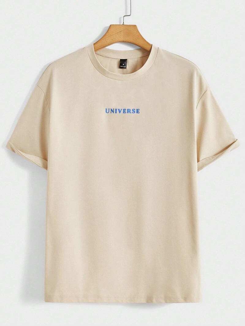 Usu endasse Universum Naljakas graafiline meeste T-särk Puuvillane vabaaja lühikeste varrukatega mood hingav lahtine, suur T-särk