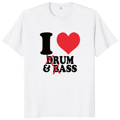 Smieklīgi Drum And Bass T krekls Rum And Ass Lovers Jokes Y2k ar īsām piedurknēm 100% kokvilna, mīksta unisex O veida kakla vasaras T-krekli ES izmēra