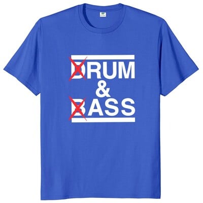 Smieklīgi Drum And Bass T krekls Rum And Ass Lovers Jokes Y2k ar īsām piedurknēm 100% kokvilna, mīksta unisex O veida kakla vasaras T-krekli ES izmēra