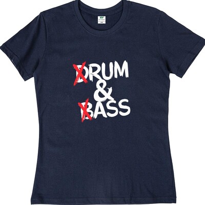 Smieklīgi Drum And Bass T krekls Rum And Ass Lovers Jokes Y2k ar īsām piedurknēm 100% kokvilna, mīksta unisex O veida kakla vasaras T-krekli ES izmēra