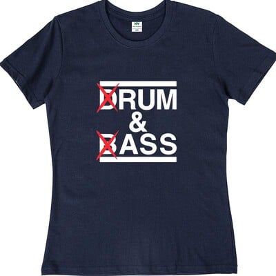 Smieklīgi Drum And Bass T krekls Rum And Ass Lovers Jokes Y2k ar īsām piedurknēm 100% kokvilna, mīksta unisex O veida kakla vasaras T-krekli ES izmēra